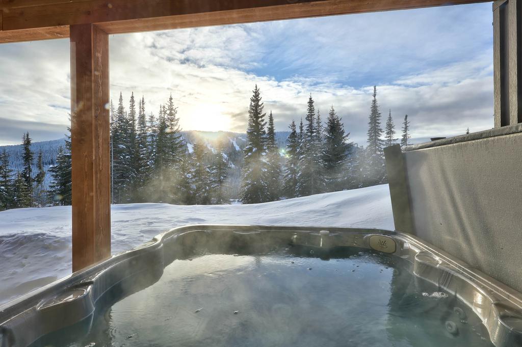 Private Hot Tub with view of Mt Morrisey